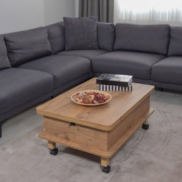 Hanah Home Nino - Mesa de Café Ajustable en Pino